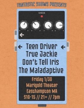 Teen Driver, True Jackie, Don't Tell Iris, The Maladaptive